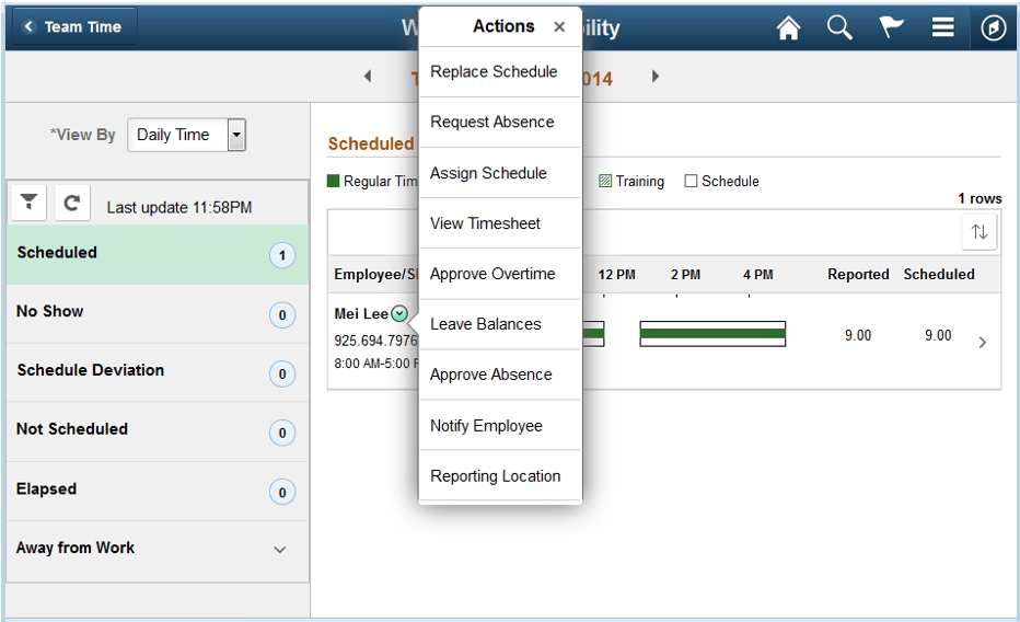 Daily Related Actions