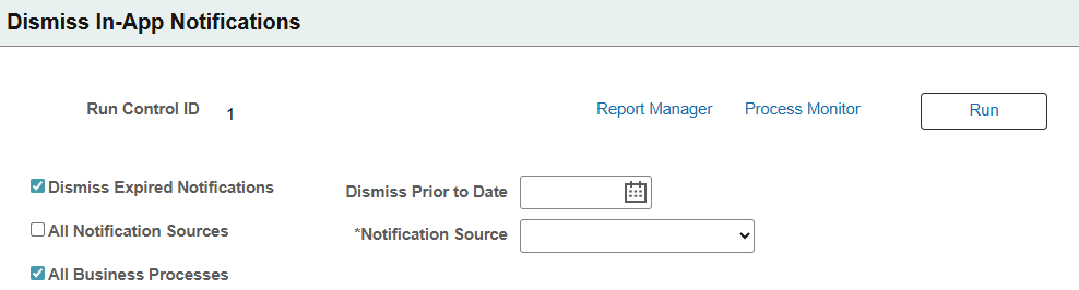 Dismiss In-App Notifications page