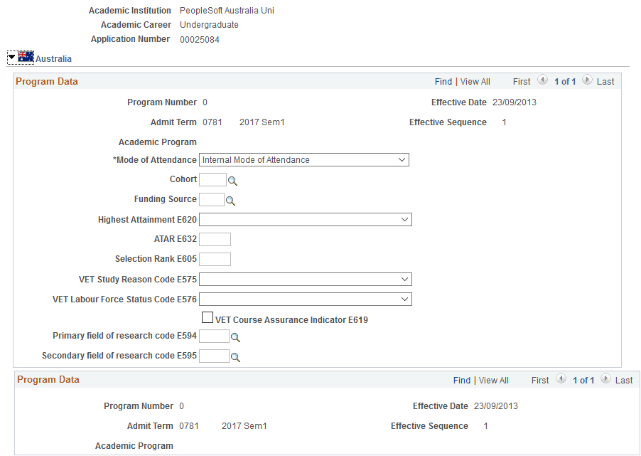 Application Regional page: Australia