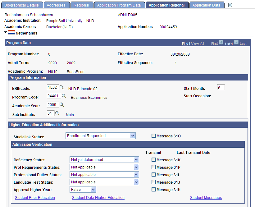 Application Regional page: Netherlands (1 of 2)