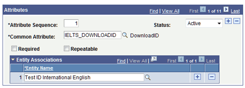 Entity Name for IELTS (International English Language Testing System)
