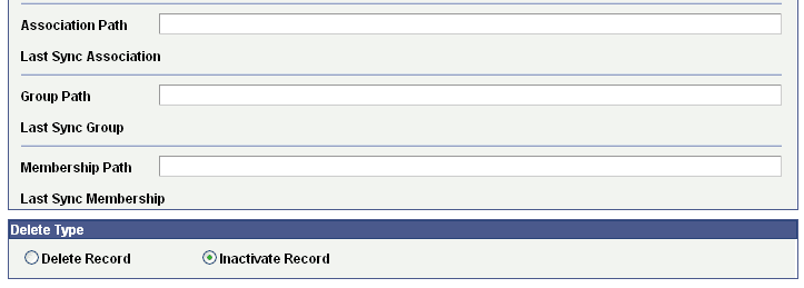 LDAP Targets page (2 of 2)
