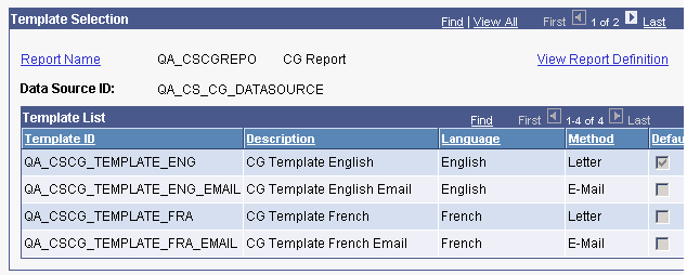 Standard Letters page (2 of 2)
