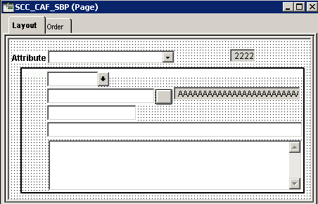 SCC_CAF_SBP subpage in Application Designer