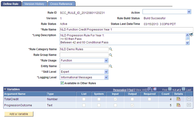 Example of Progression Function for Contextual Reference (1 of 2)