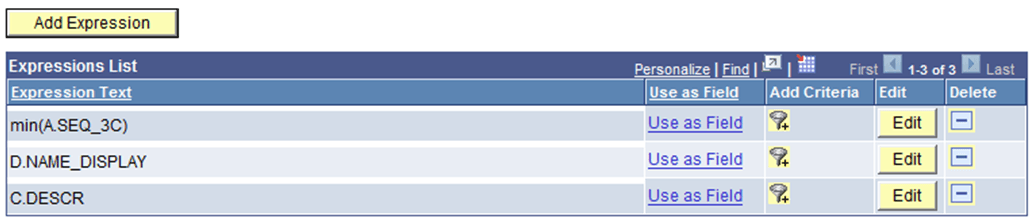 PSQuery Expression Use as Field Link Example