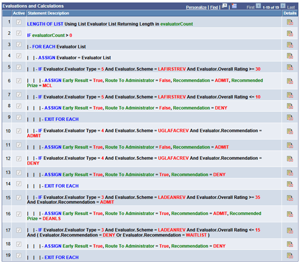 Evaluations and Calculations (1 of 2)