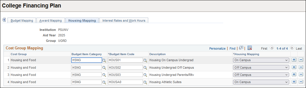 CFP Housing Mapping page