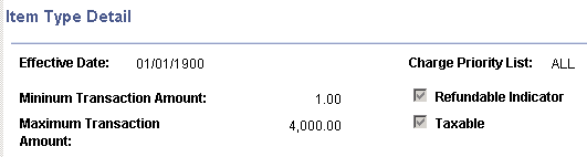 Item Type Detail page