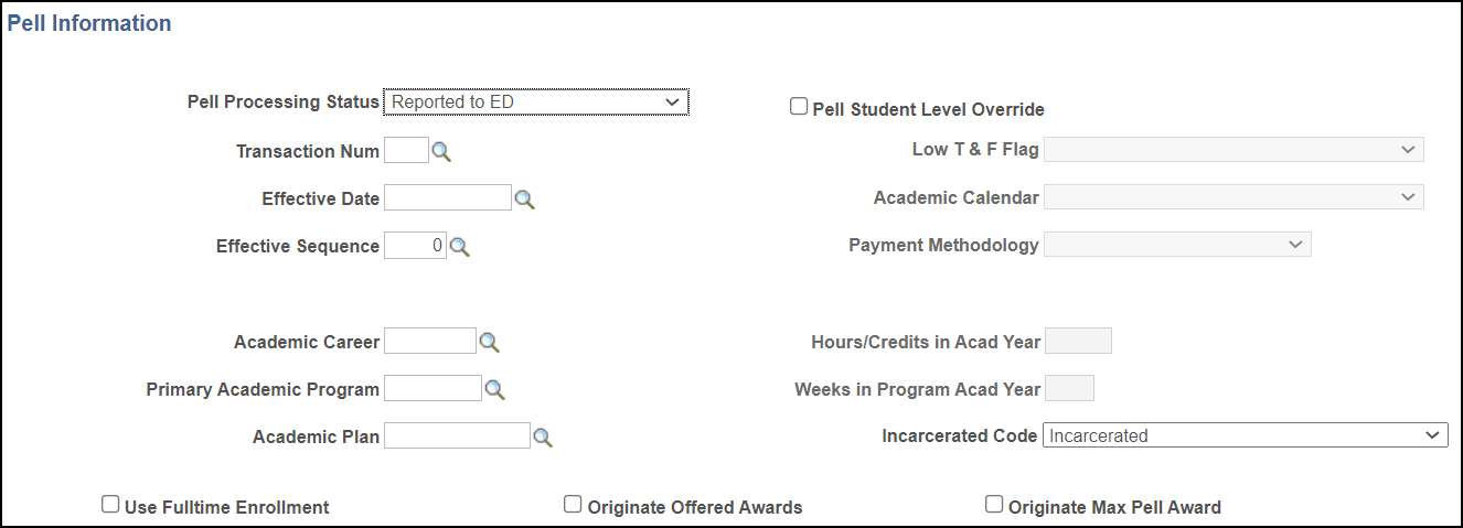 Pell Information page