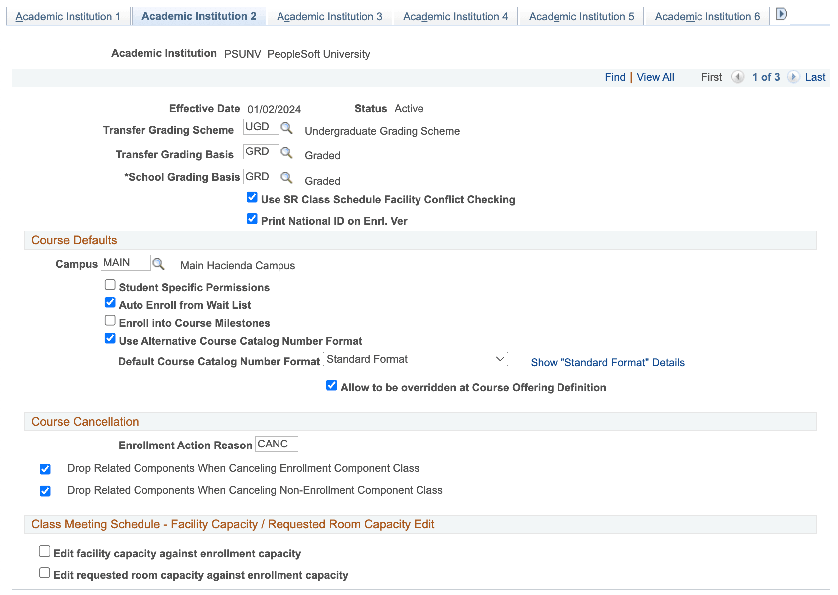 Academic Institution 2 page