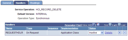 Example of Service Operations - Handlers page (CS)