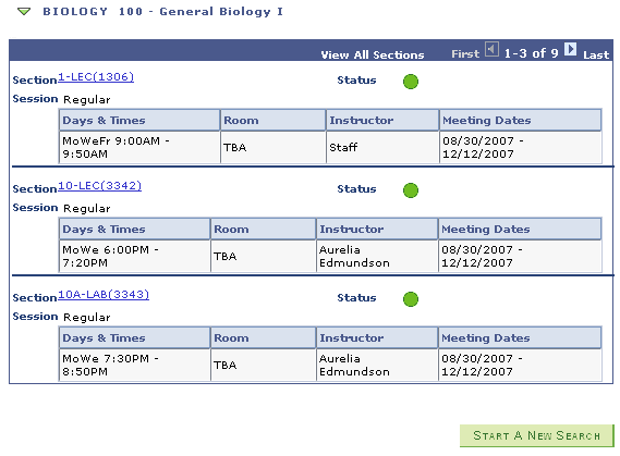 Import Component Grades - class search results page (2 of 2)