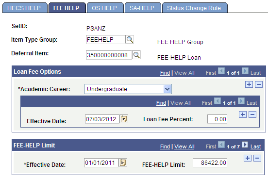 FEE HELP (Fee Higher Education Loan Program) page