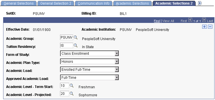 Academic Selections 2 page