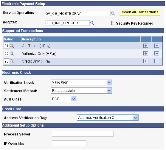 Payment Merchant page (2 of 2)