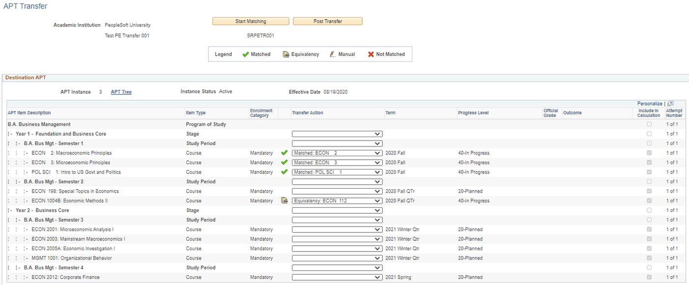 APT (Academic Progress Tracker) Transfer page 1 of 2