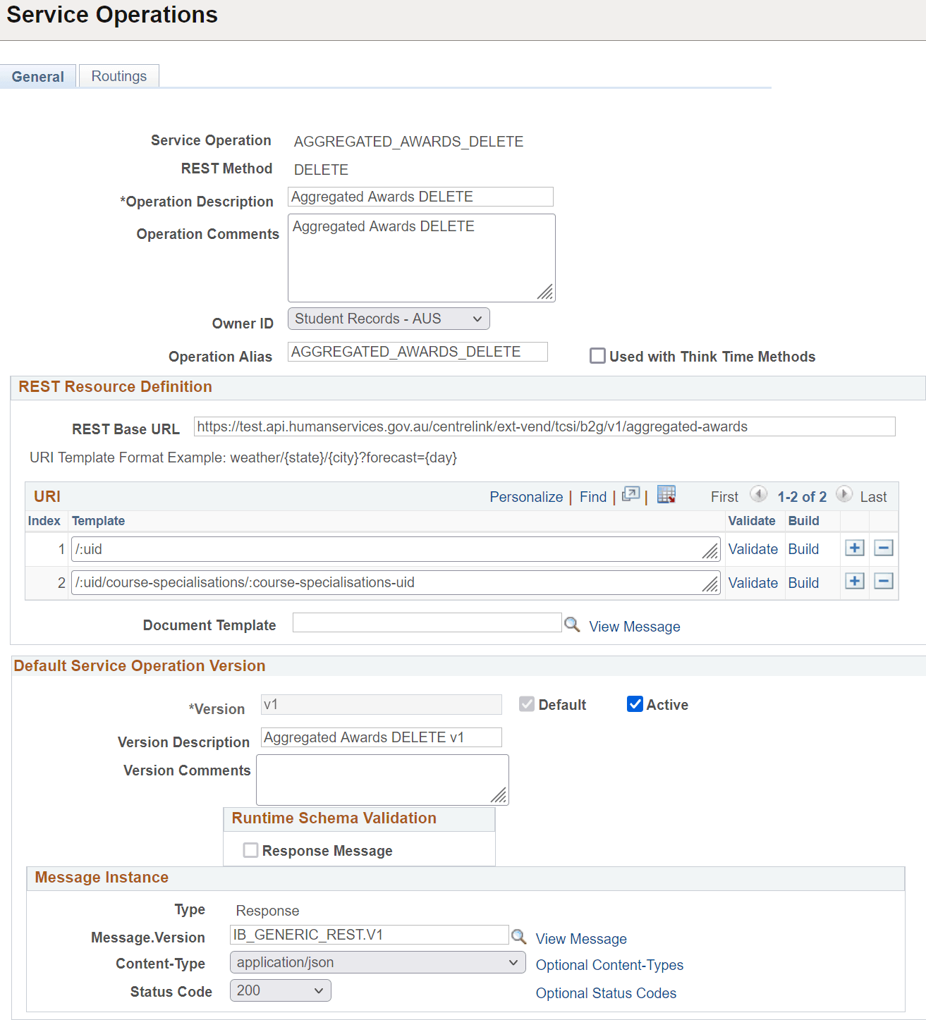 Example: Updating TCSI REST Endpoints with Production URLs