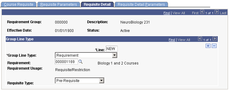 Using Requirement Line Types, Line 10 (CRSE_RQS_RSTR_DET)