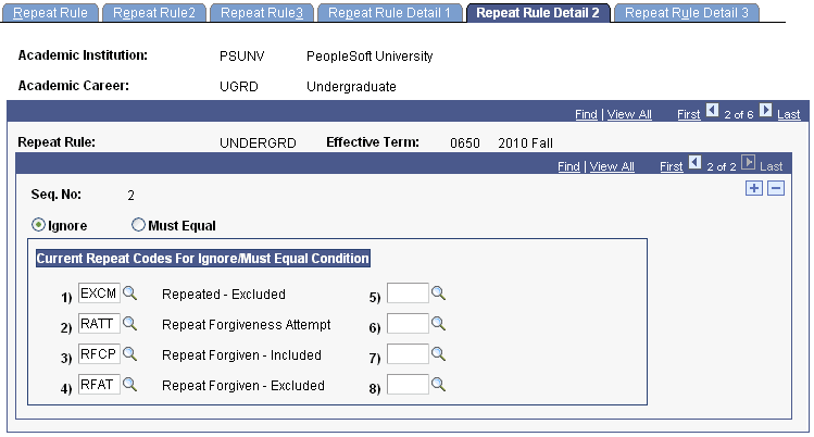 Example repeat rule (6 of 7)