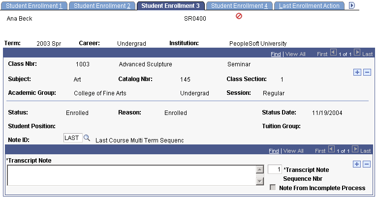 Student Enrollment 3 page