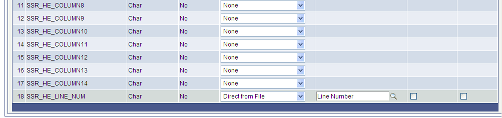 Mapping for the minimum fields (2 of 2)