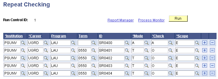 Repeat Checking page