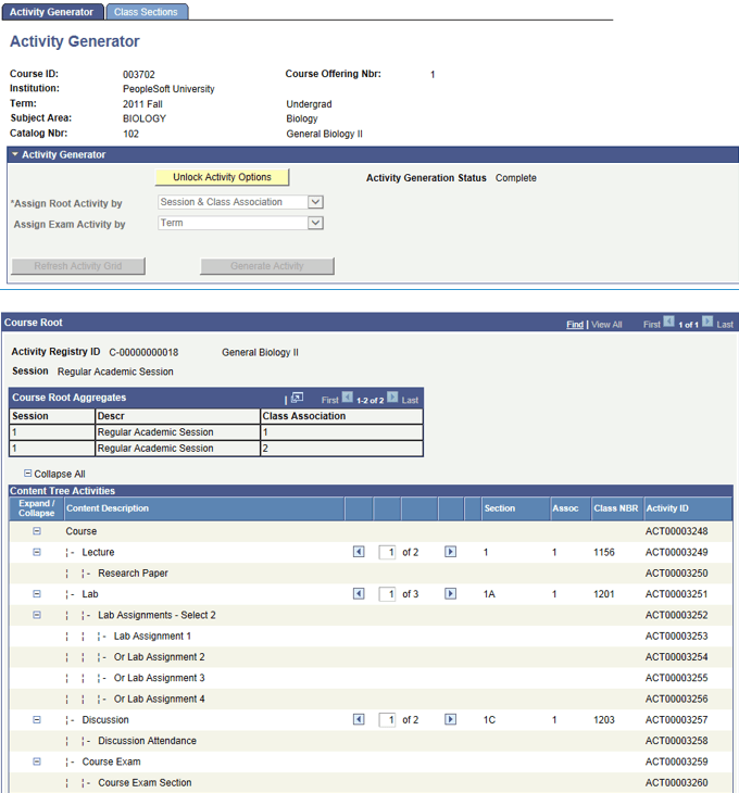 Activity Generator page (2 of 4)