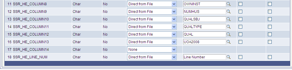 Mapping for the full error file (2 of 2)