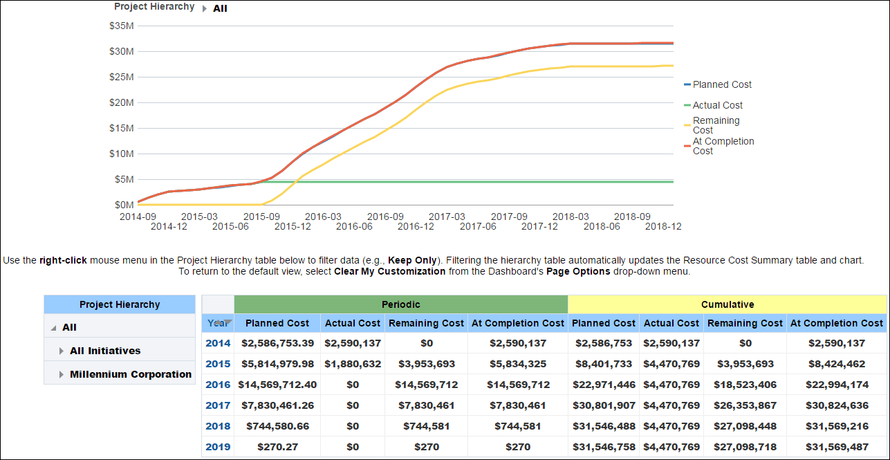Cost Summary by Project