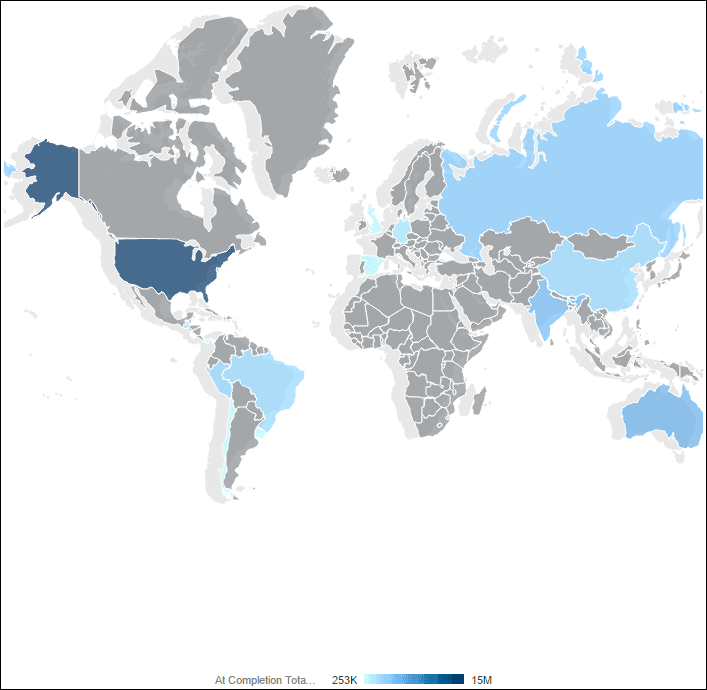 Cost by Location Map