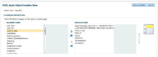 詳細フォームの構成