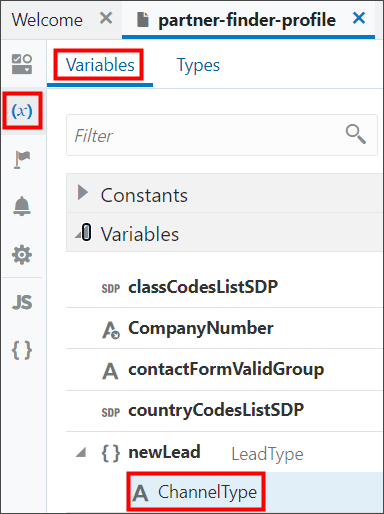 これは、ChannelTypeフィールドのデフォルト値を追加するときに選択する値のスクリーンショットです。