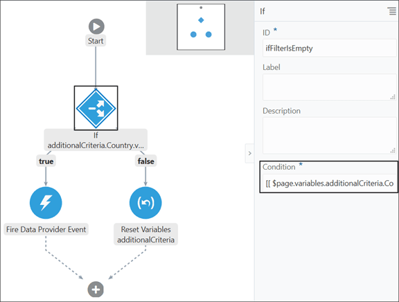 これは、ifFilterIsEmptyの条件を更新するスクリーンショットです。
