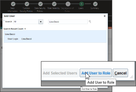 ロールへのユーザーの追加