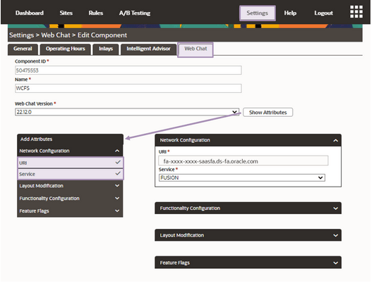新規コンポーネントの作成UI。