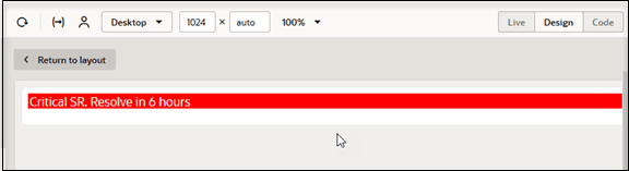 新しいクリティカル・テンプレートのスクリーン・キャプチャ。