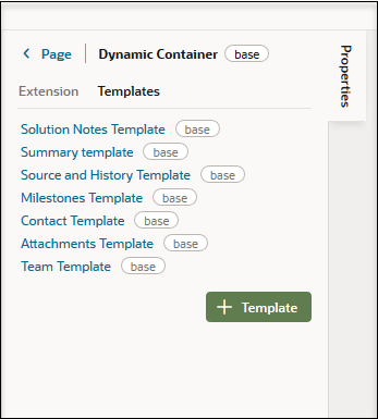 動的コンテナ・テンプレート