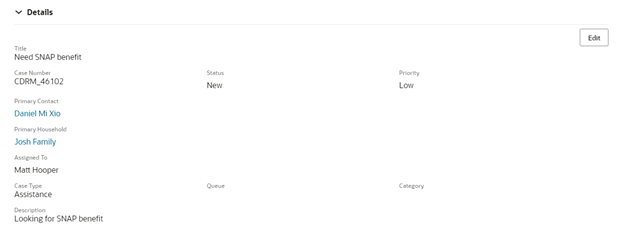 ケース詳細レイアウト。