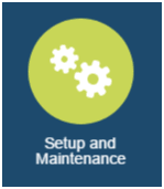 「設定および保守」アイコン