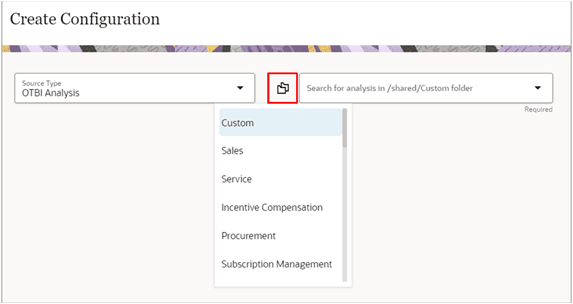 ビジュアライゼーション構成選択フォルダ