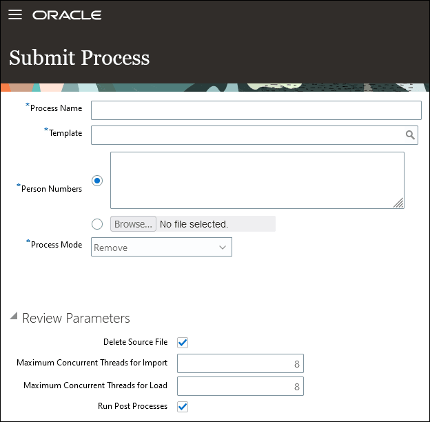 プロセスの送信