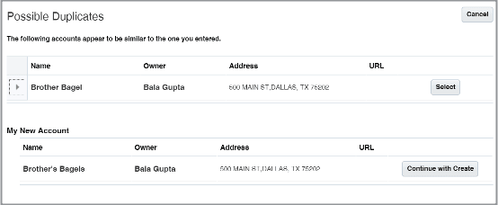 「予想される重複」ウィンドウ