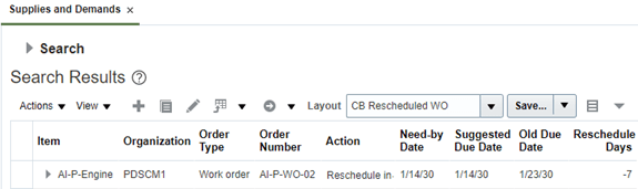 「供給および需要」ページのオーダーのイメージ