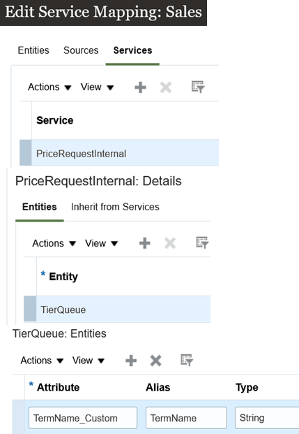 TierQueueエンティティを追加します。