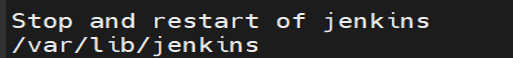 Restart of Jenkins