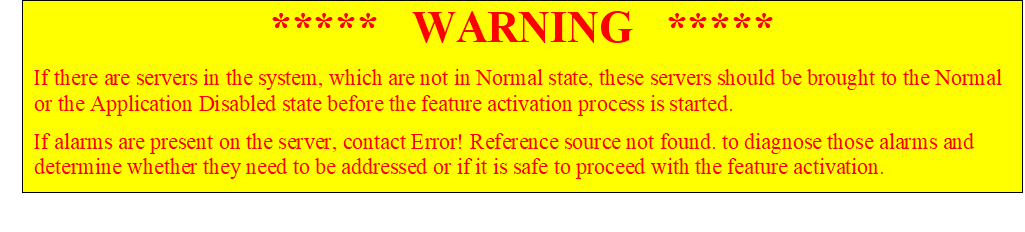 Warning