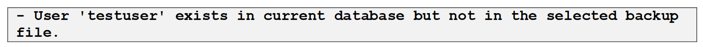 Test user