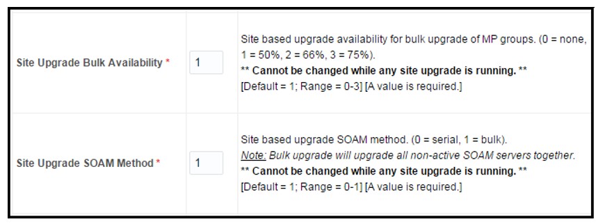 Auto Site Upgrade General Options