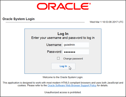Login Screen